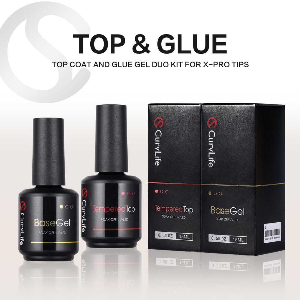 CurvLife 15ml No Wipe Top Coat brush application for smooth glassy finish