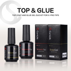 CurvLife 15ml No Wipe Top Coat brush application for smooth glassy finish