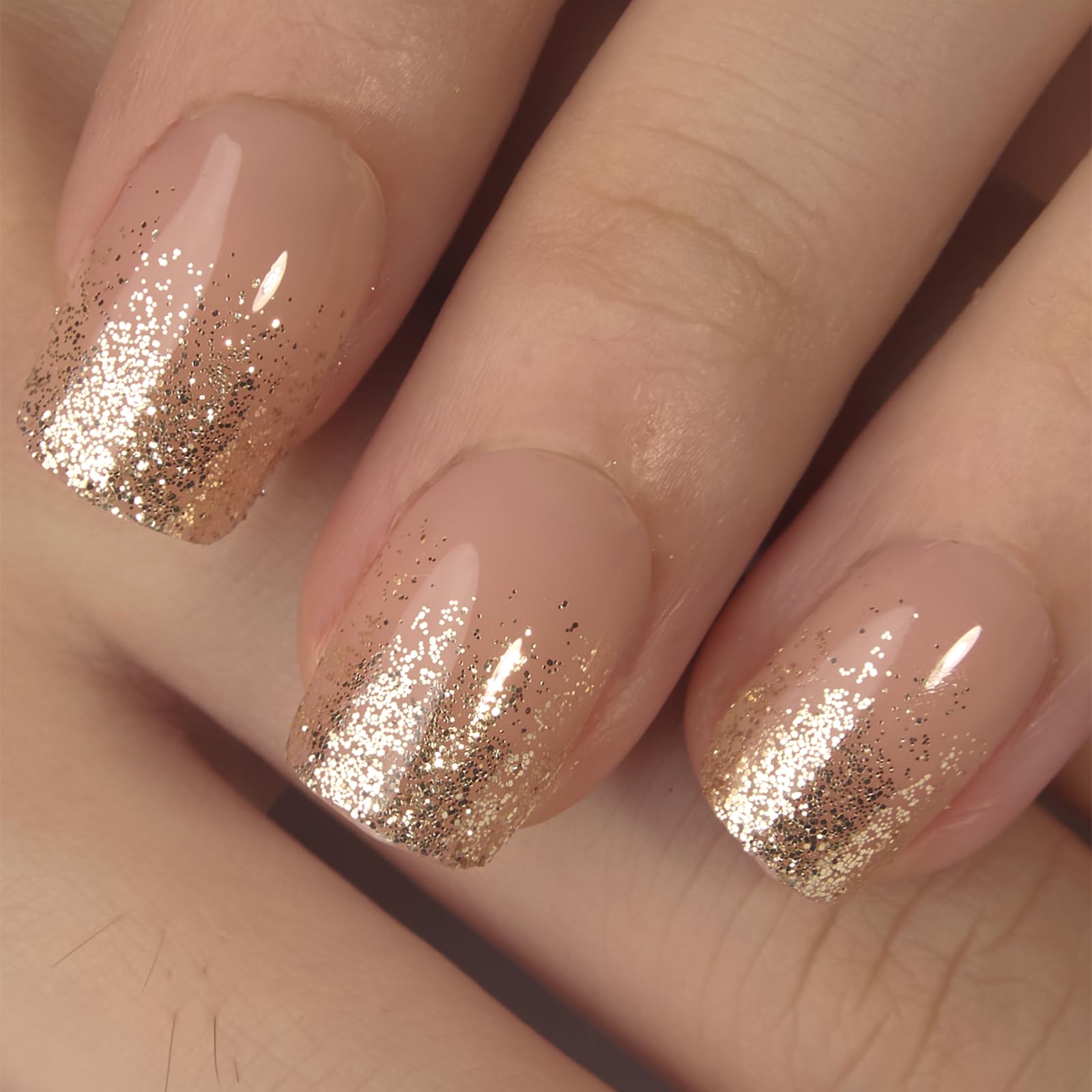 Curvlife building gel finish all-day image suggests durable wear during typing and errands.