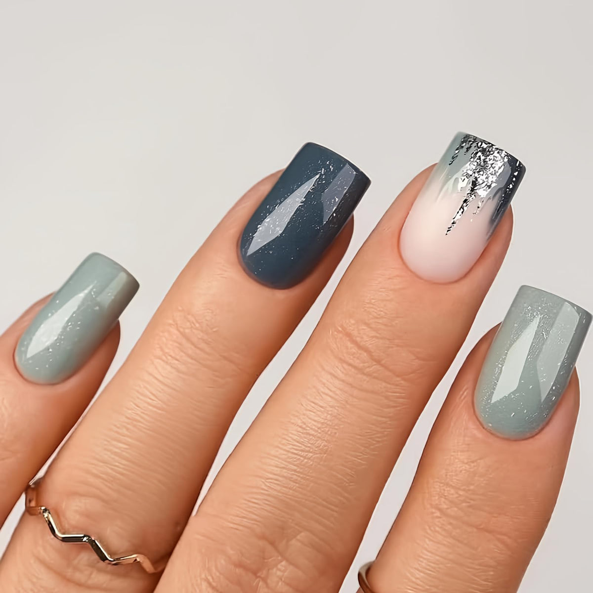 Curvlife press-on nails with French tip for a salon-like finish in minutes.