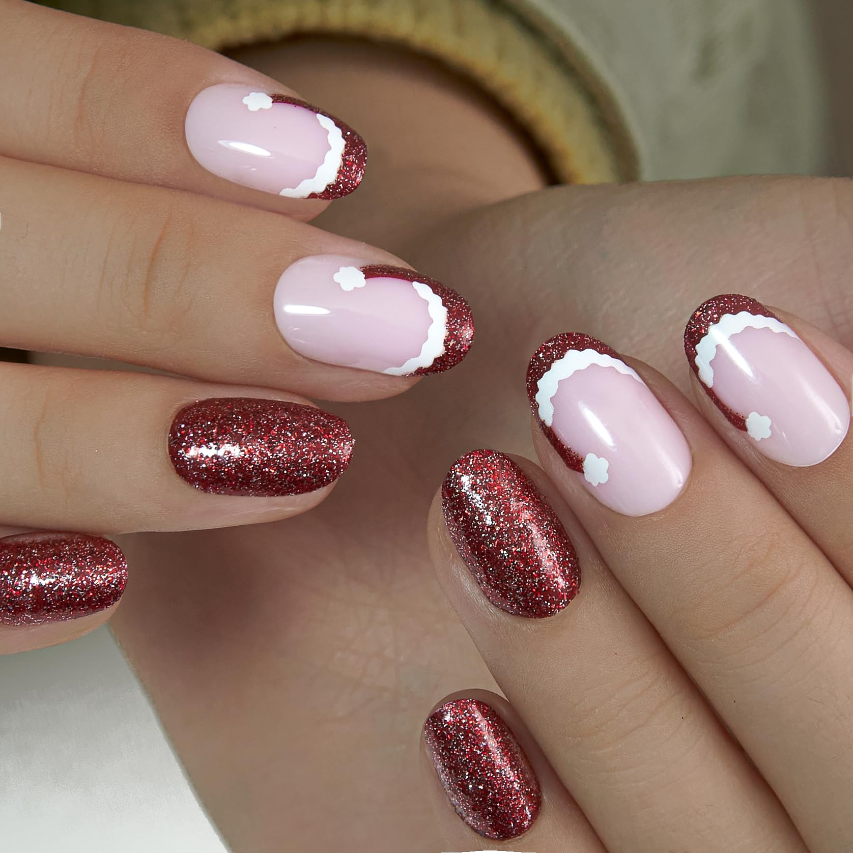 CurvLife press-on nails glue and tabs application demonstrates long wear