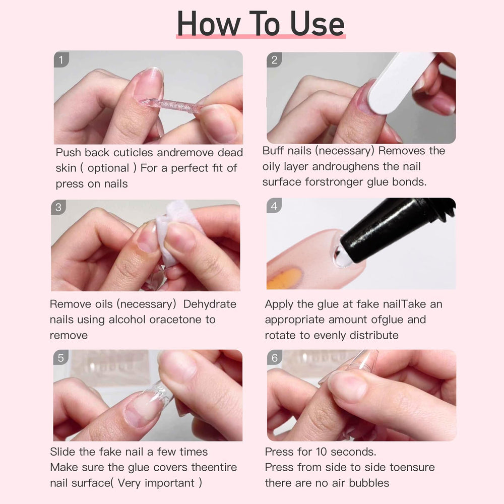 CurvlLife press-on nails tips kit works with varied styles.