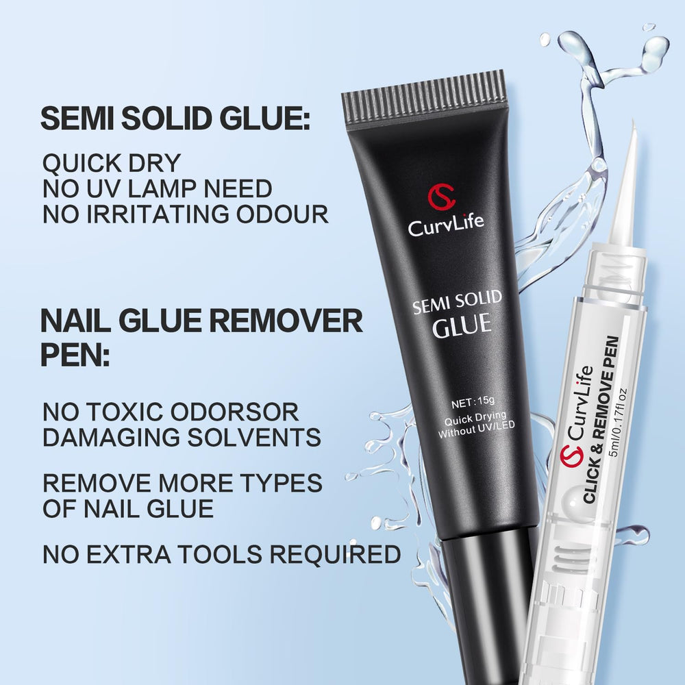 Curvlife remover pen 5ml detail demonstrates precise remover dispense.