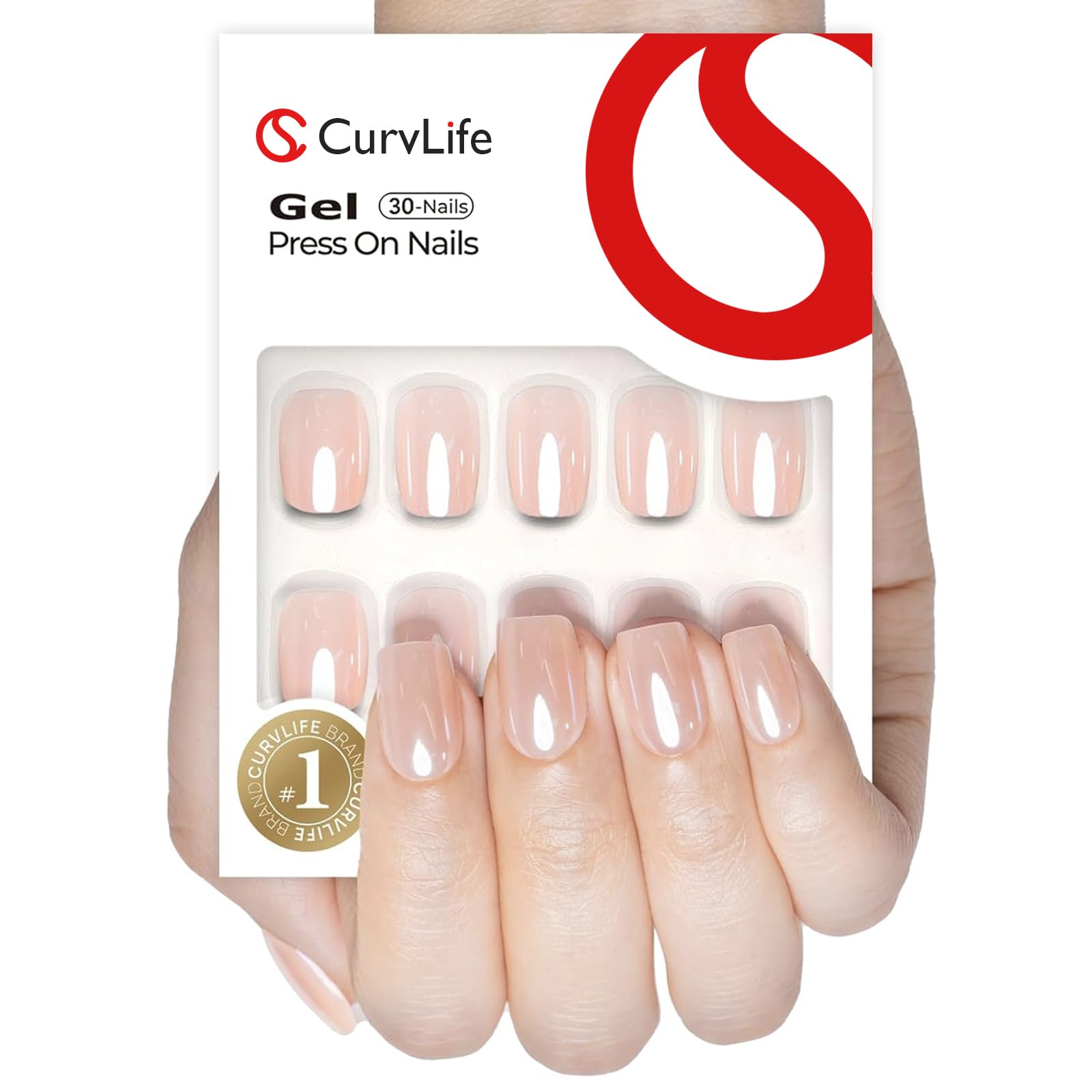 CurvLife soft gel press-on nails in mirror pink offer durable, worry-free wear for daily tasks.