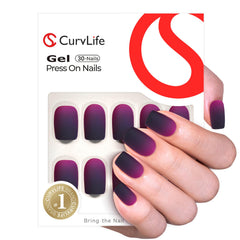 Curvlife storage box shows included nail glue for organized, quick manicure