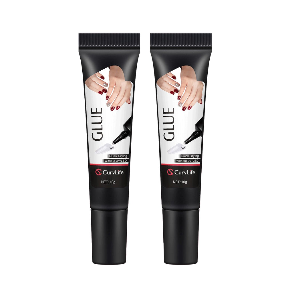 CurvLife upgraded nail glue packaging, a sleek 10g semi-solid bottle for at-home manicures