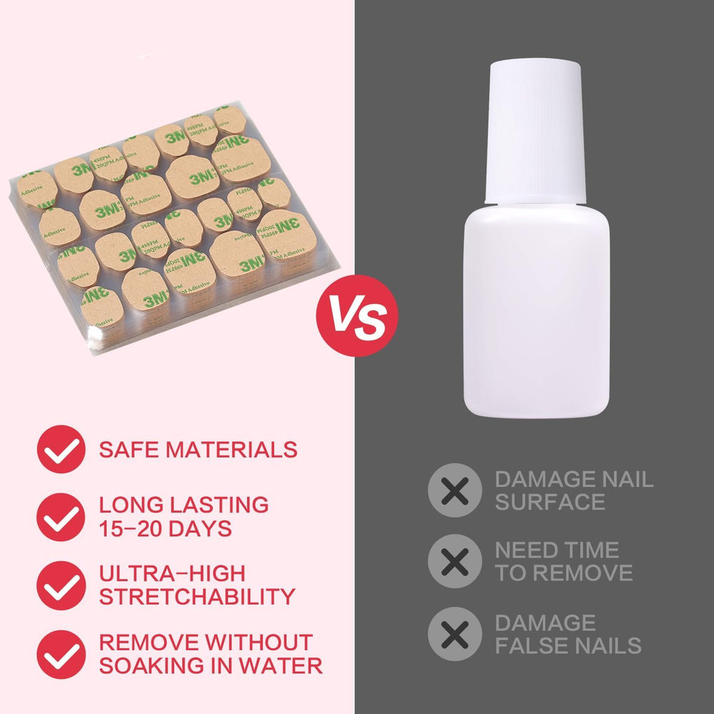CurvLife value pack adhesives offer quantity for multiple manicures