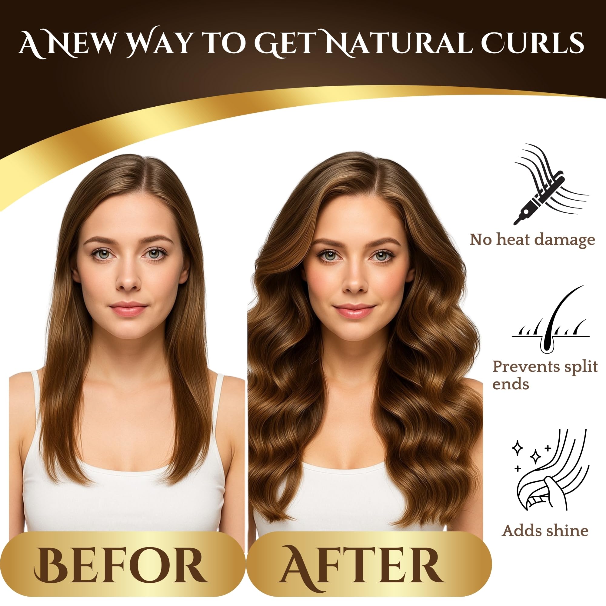 CUTE N BLISS bedtime curl routine setup for overnight styling and wake-up shine