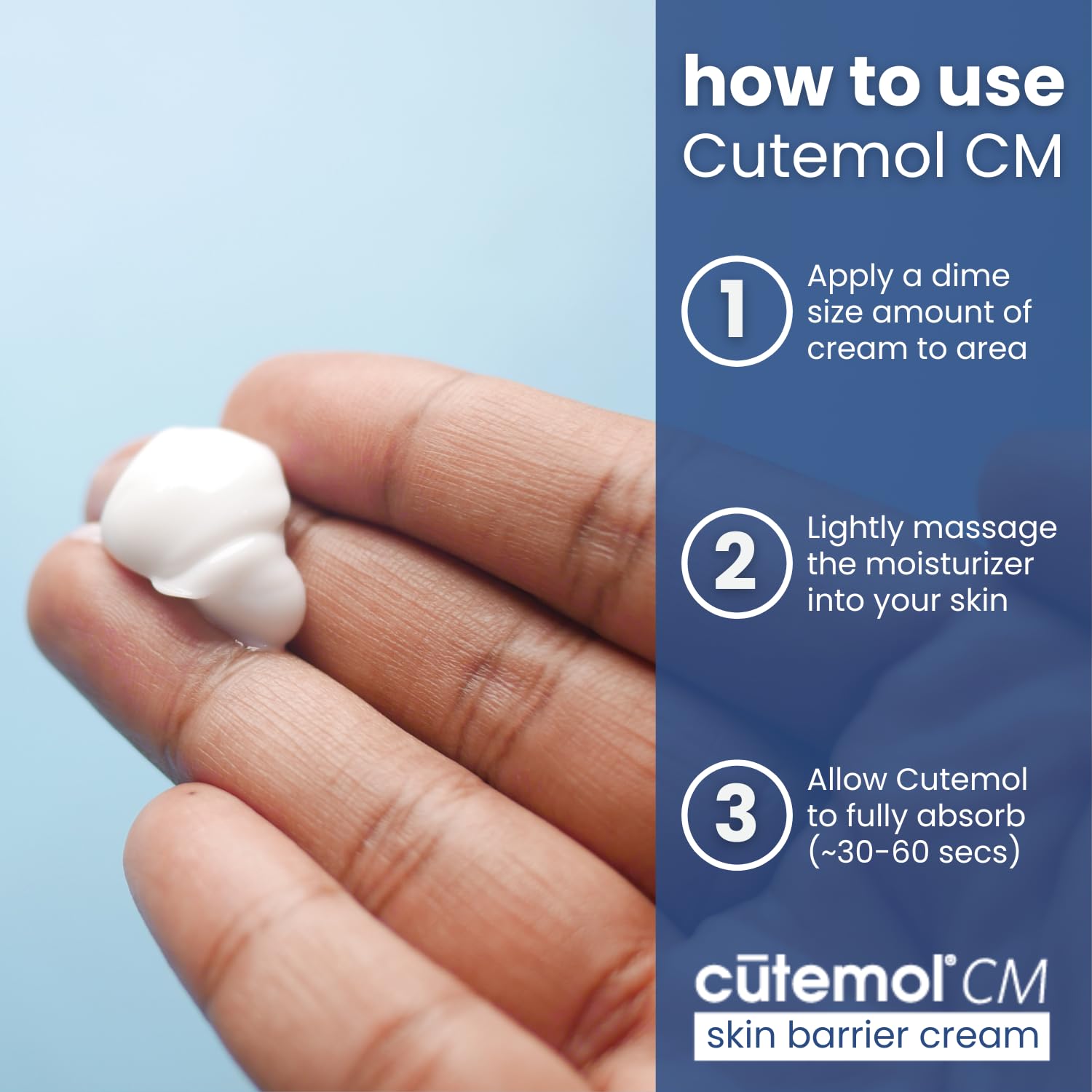Cutemol CM feet application targets cracked heels and dry patches.