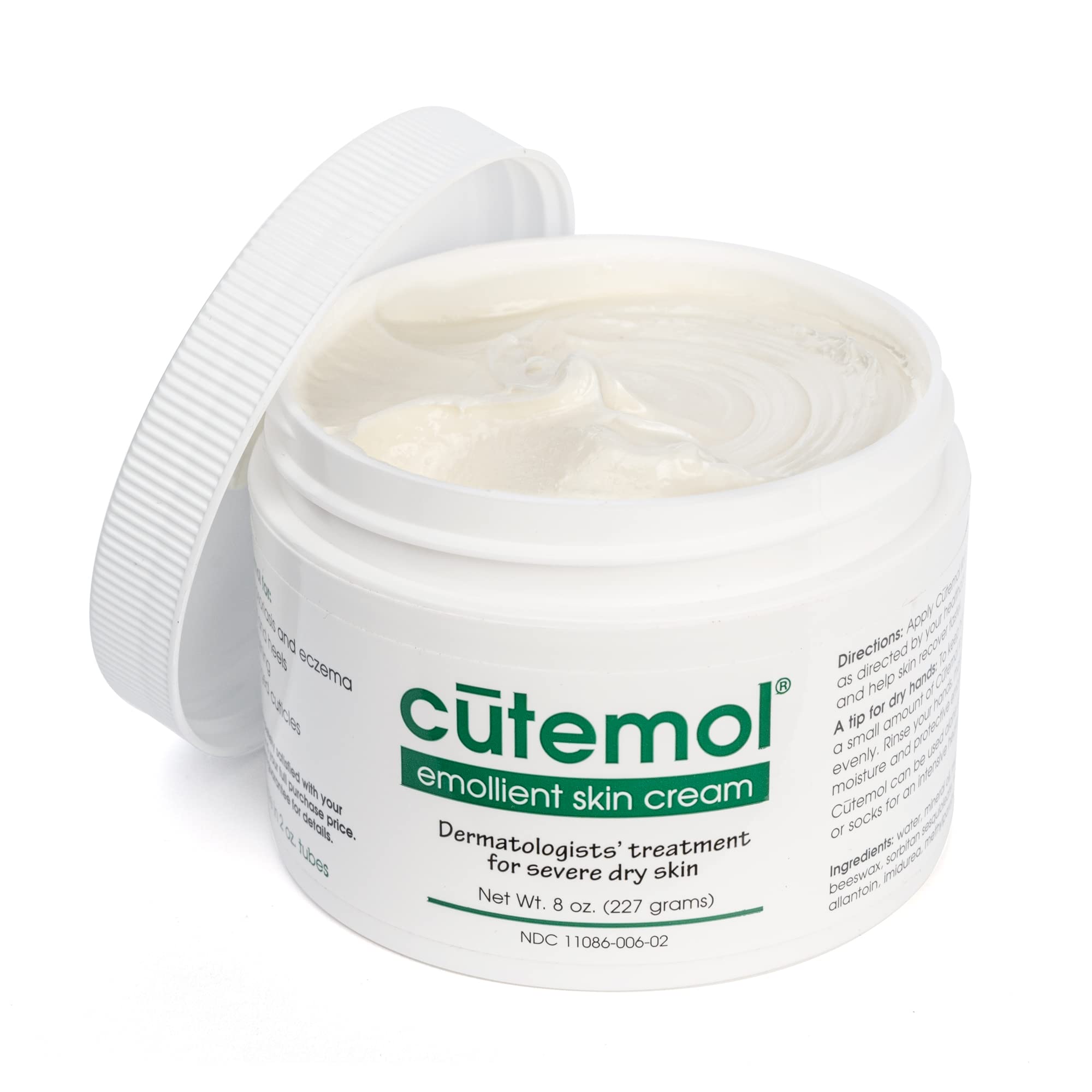 Cutemol Emollient Cream packaging-label communicates trusted emollient protection.