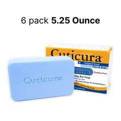 Creamy Cuticura Deep Cleansing Soap lather demonstrates deep cleansing action without harshness