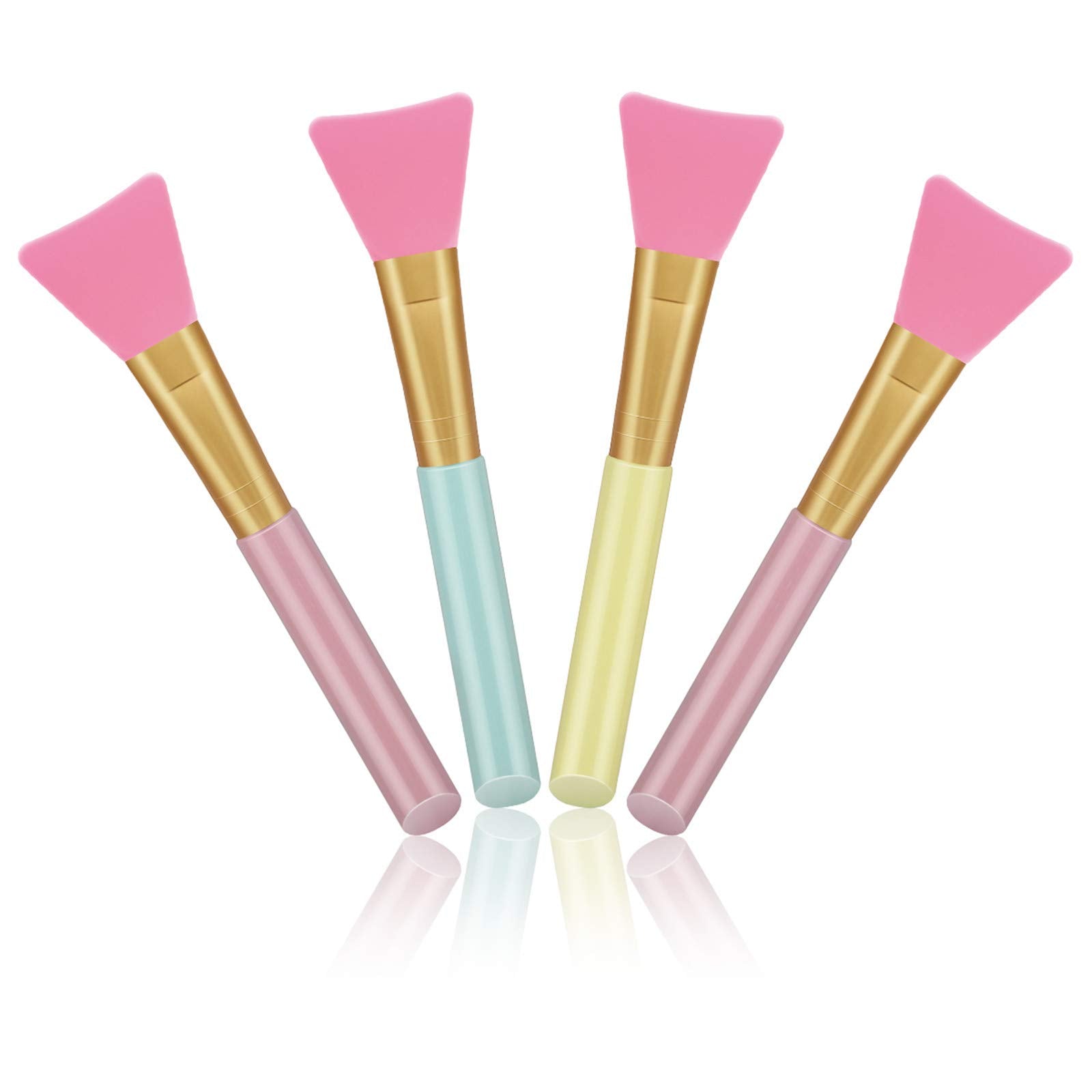 Cuttte 4pc silicone face mask applicators pack for precise mud mask application.