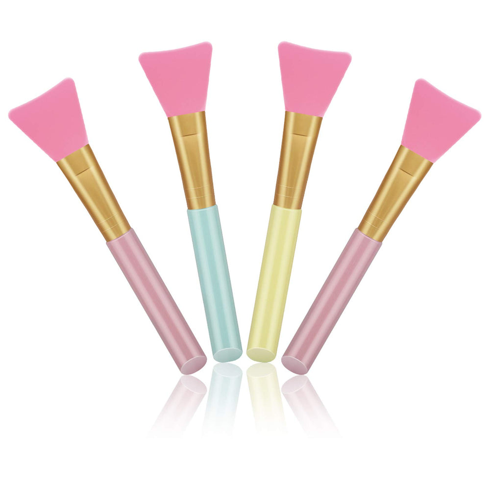 Cuttte 4pc silicone face mask applicators pack for precise mud mask application.