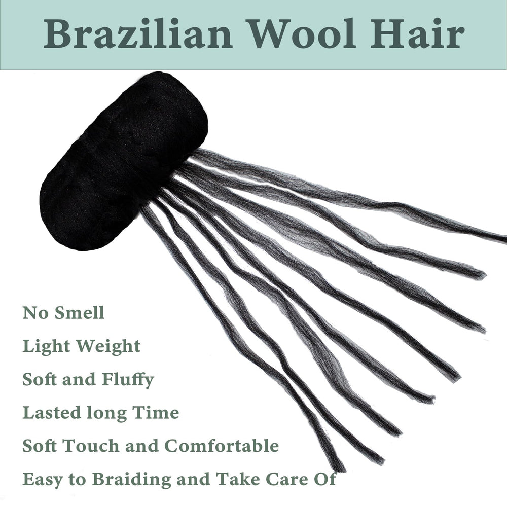 CUUKEA wool hair ideal for Senegalese twists and faux locs