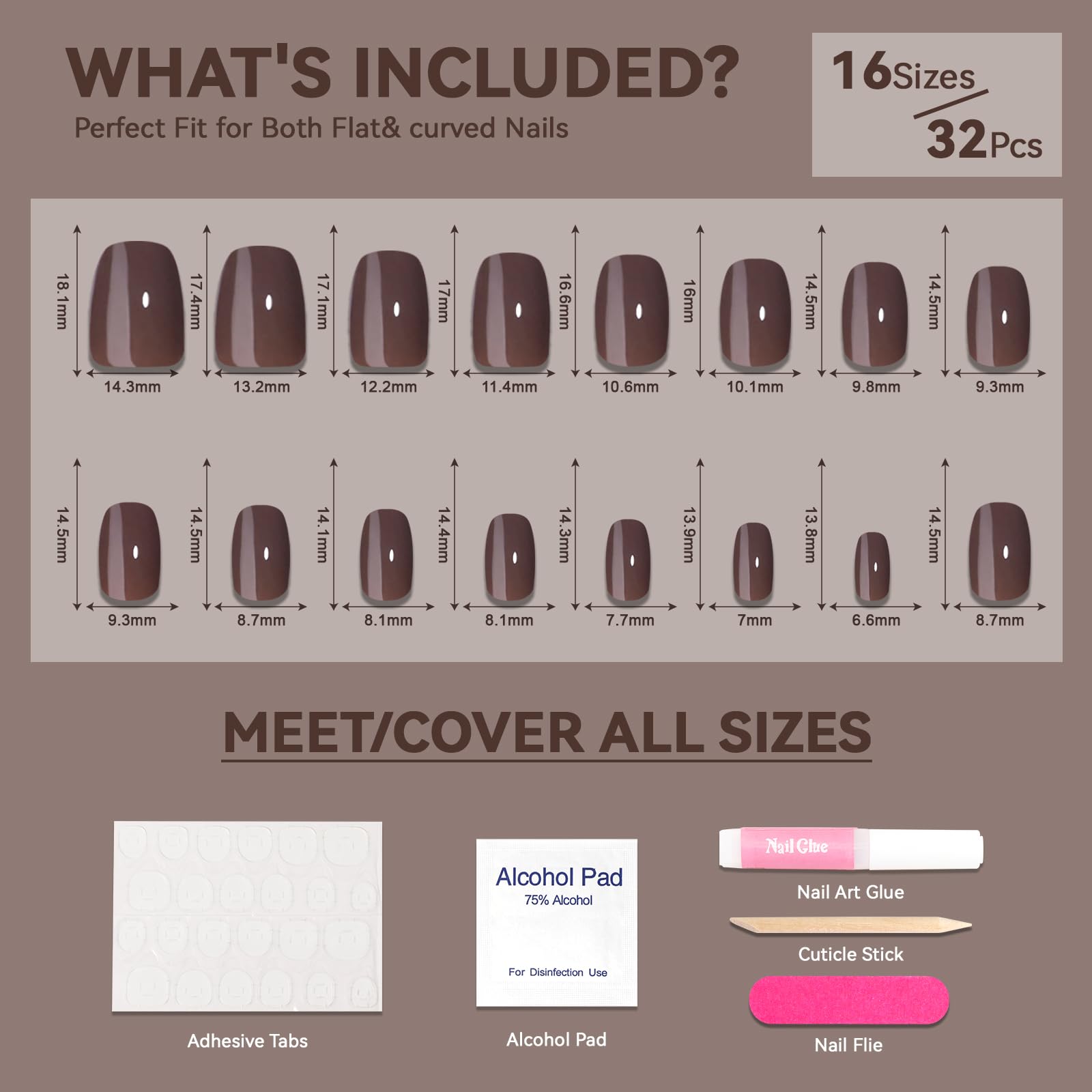 CUZIAM nail glue bottle for fast, strong adhesion and reuse
