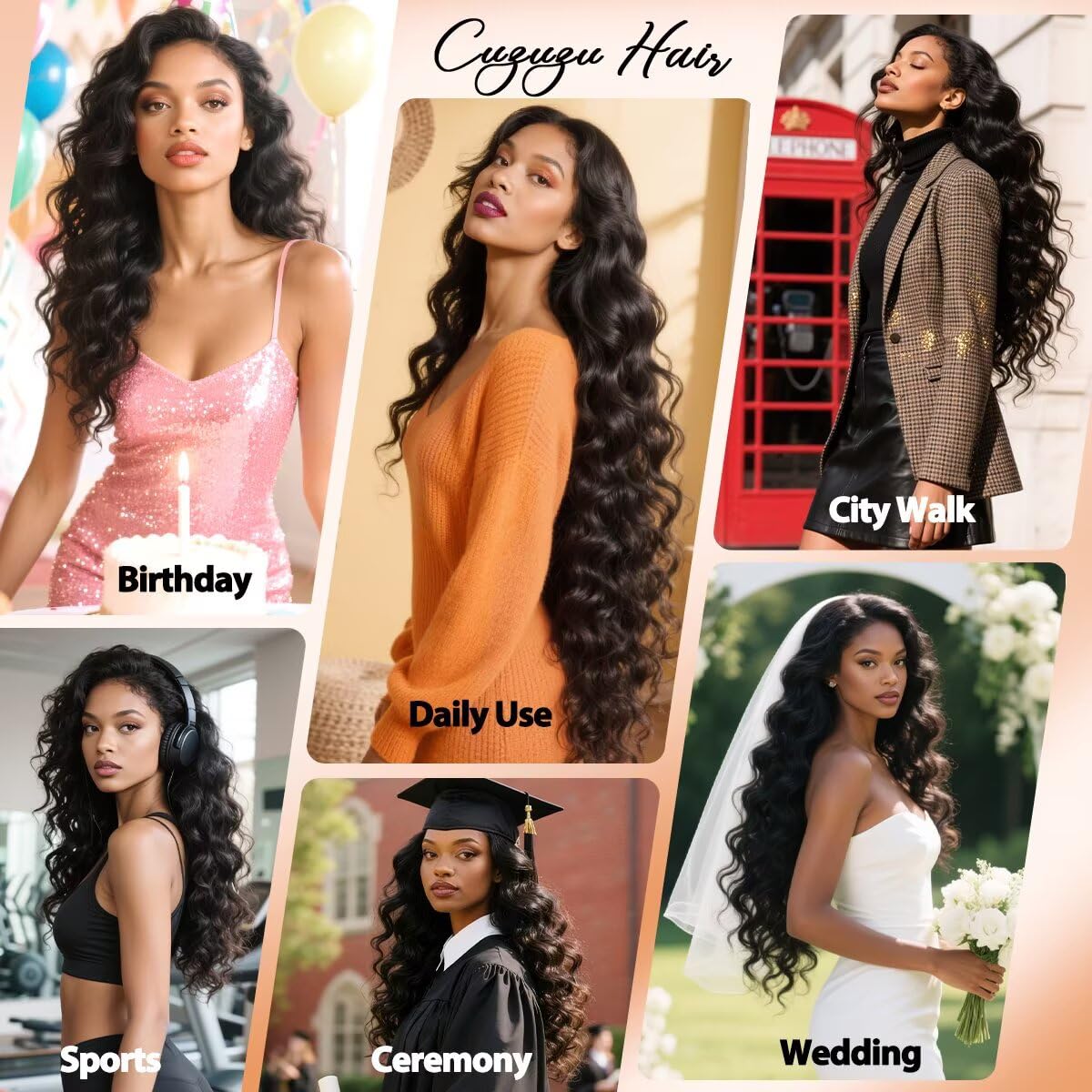 Cuzuzu natural black bundles ready image for effortless color blending.