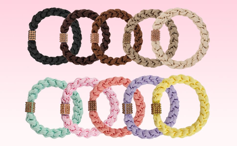 CUZZME reusable-packaging keeps these hair ties organized and ready to grab.