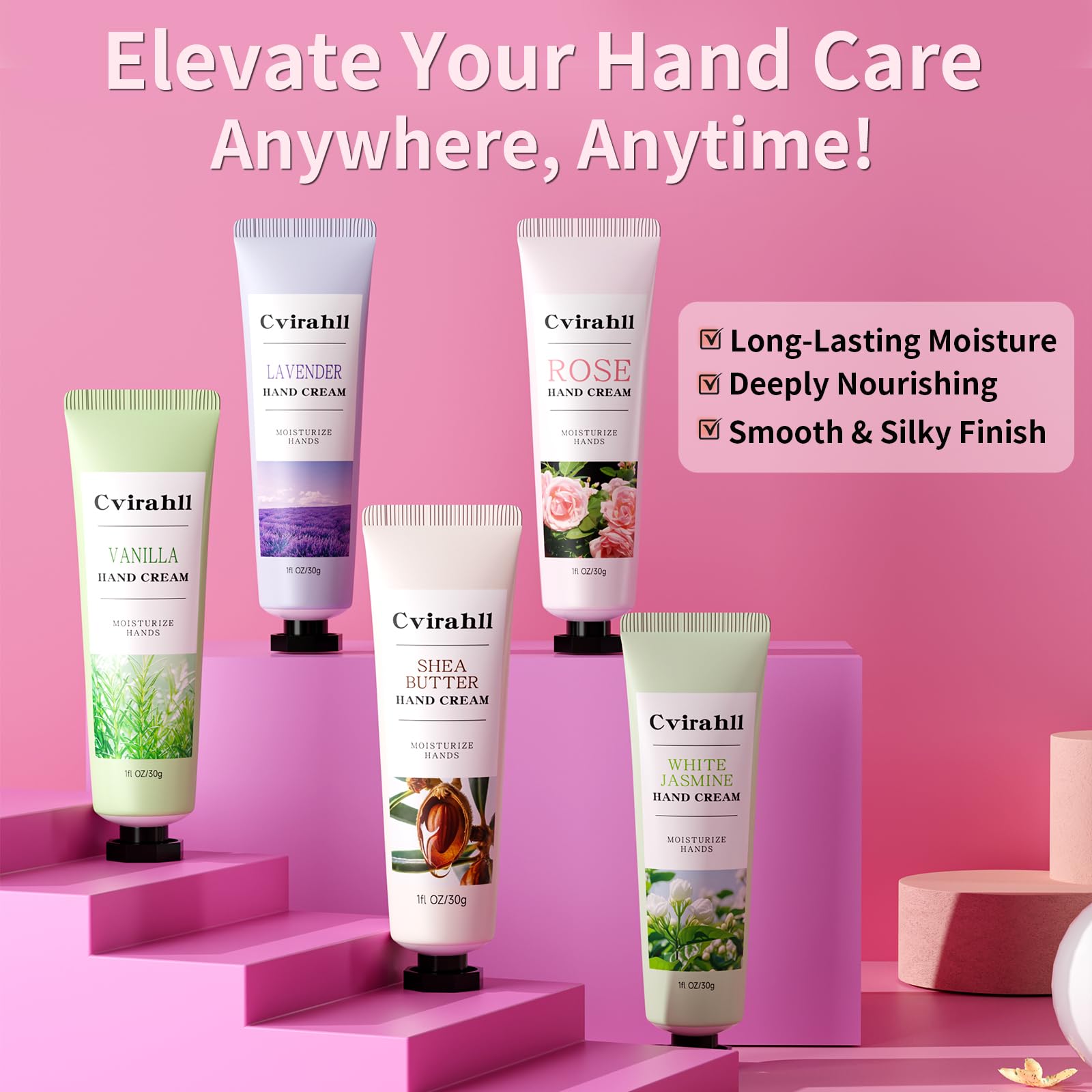 Cvirahll shea butter tube nourishes dry skin with rich moisture and silky feel