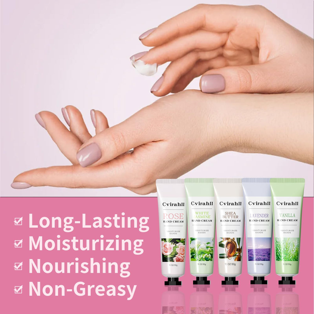 Cvirahll vanilla hand cream tube delivers warm, fast-absorbing hydration for cozy days