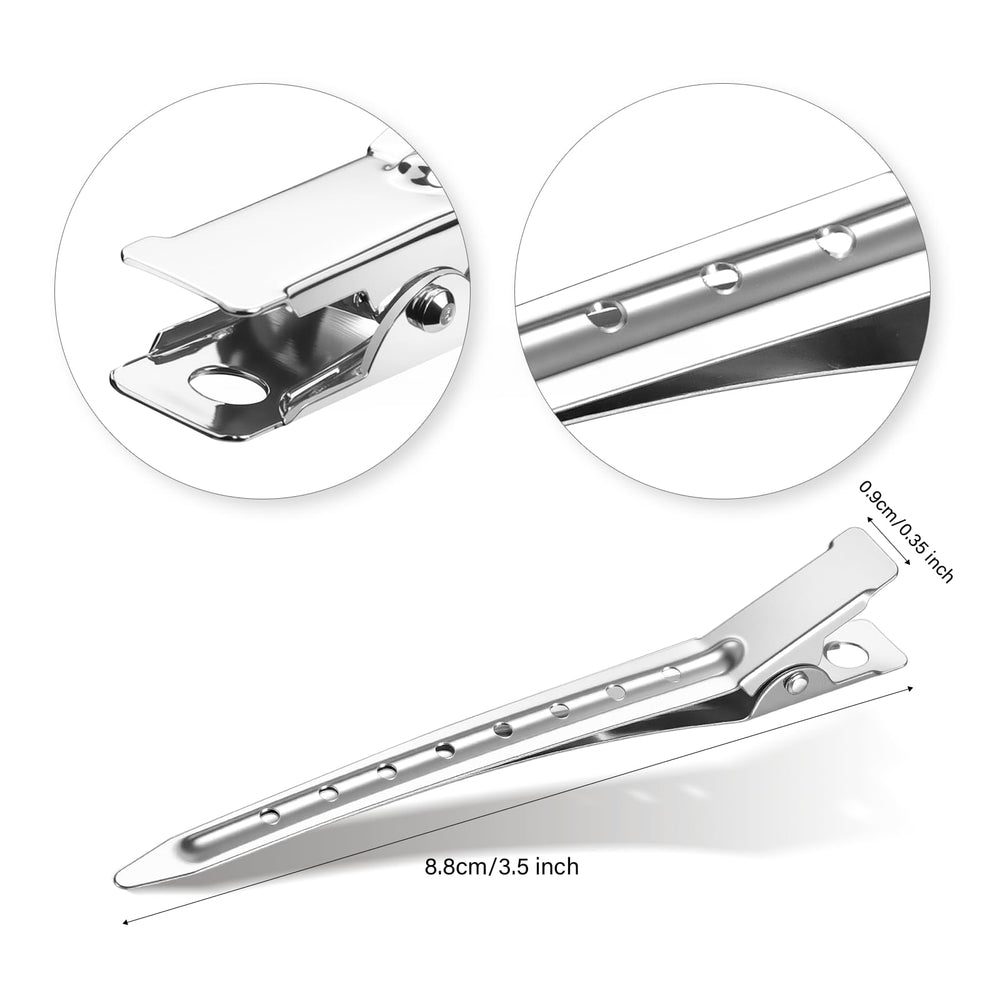 CWJCYTNSN 3.5-inch duck bill clip side view demonstrates strong grip without snagging.