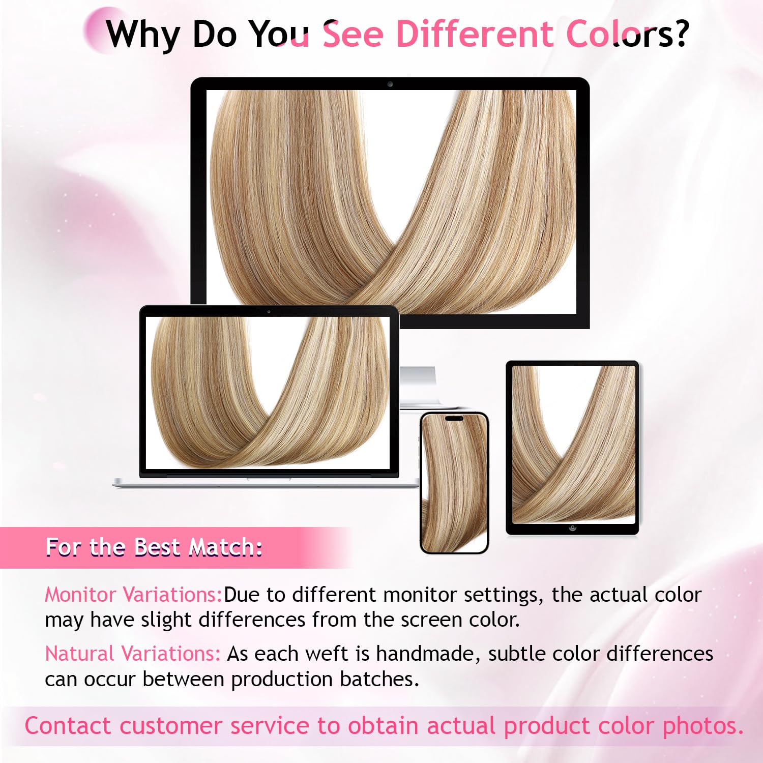 CWRDK natural black shade 1B blends discreetly with dark hair.