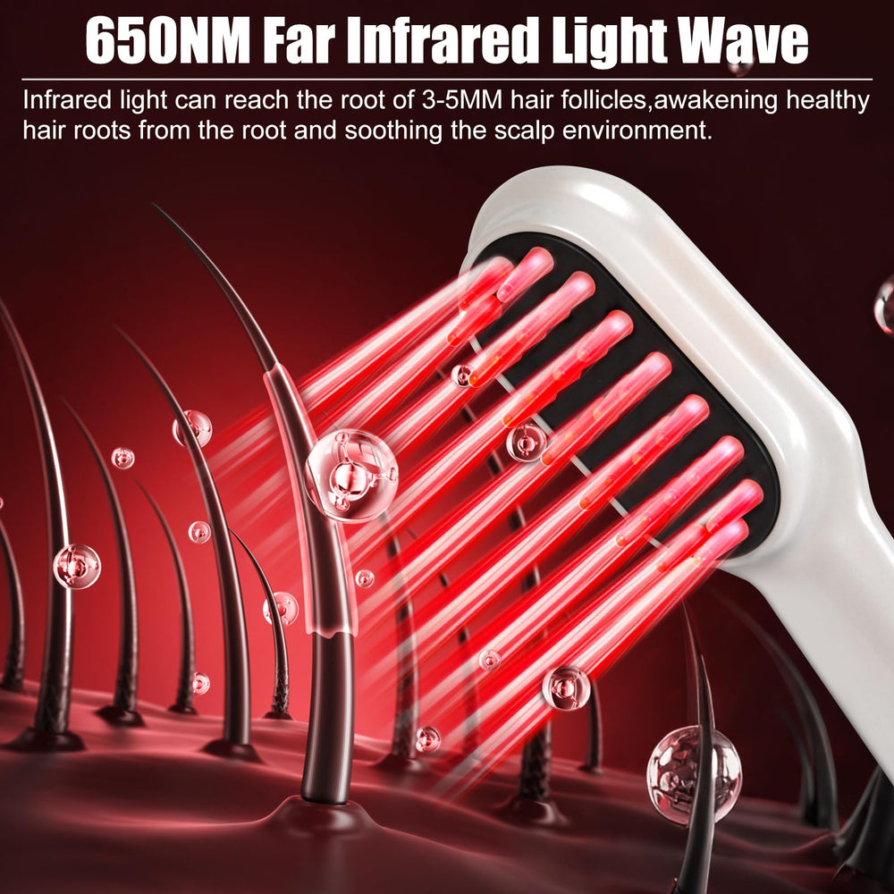 CWTUL Laser Hair Growth Comb intensity-control view shows adjustable levels