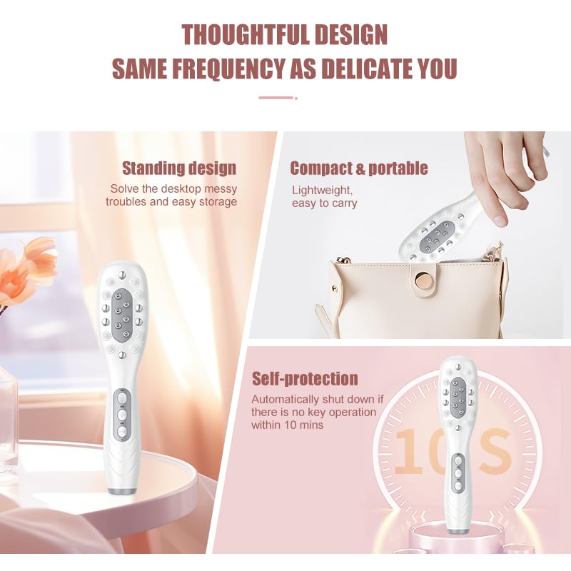 CWTUL Laser Therapy Hair Growth Comb compact-storage design for travel.