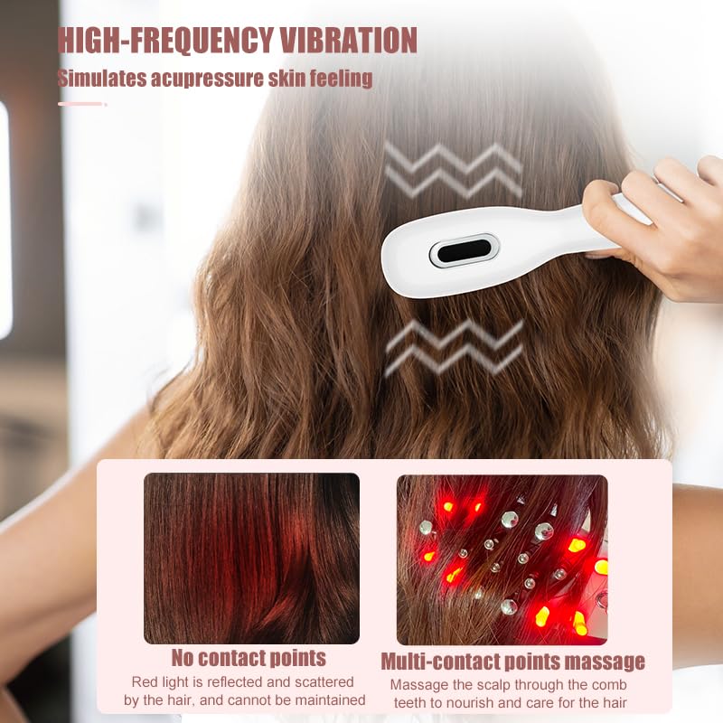 CWTUL Laser Therapy Hair Growth Comb palm-held ergonomic design for daily use.