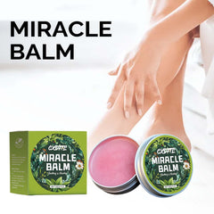 CXDFTL Miracle Balm legs application demonstrates easy spread for leg care.