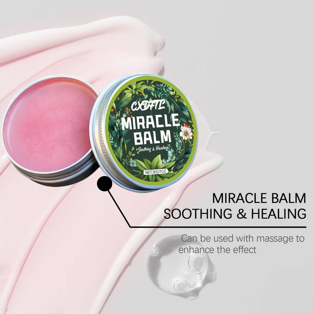 CXDFTL Miracle Balm texture closeup emphasizes light, easy spread.