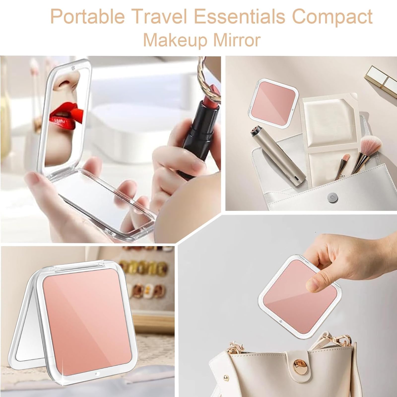 CYHTSHFZ double-sided mirror 180-degree rotation for full-face view.