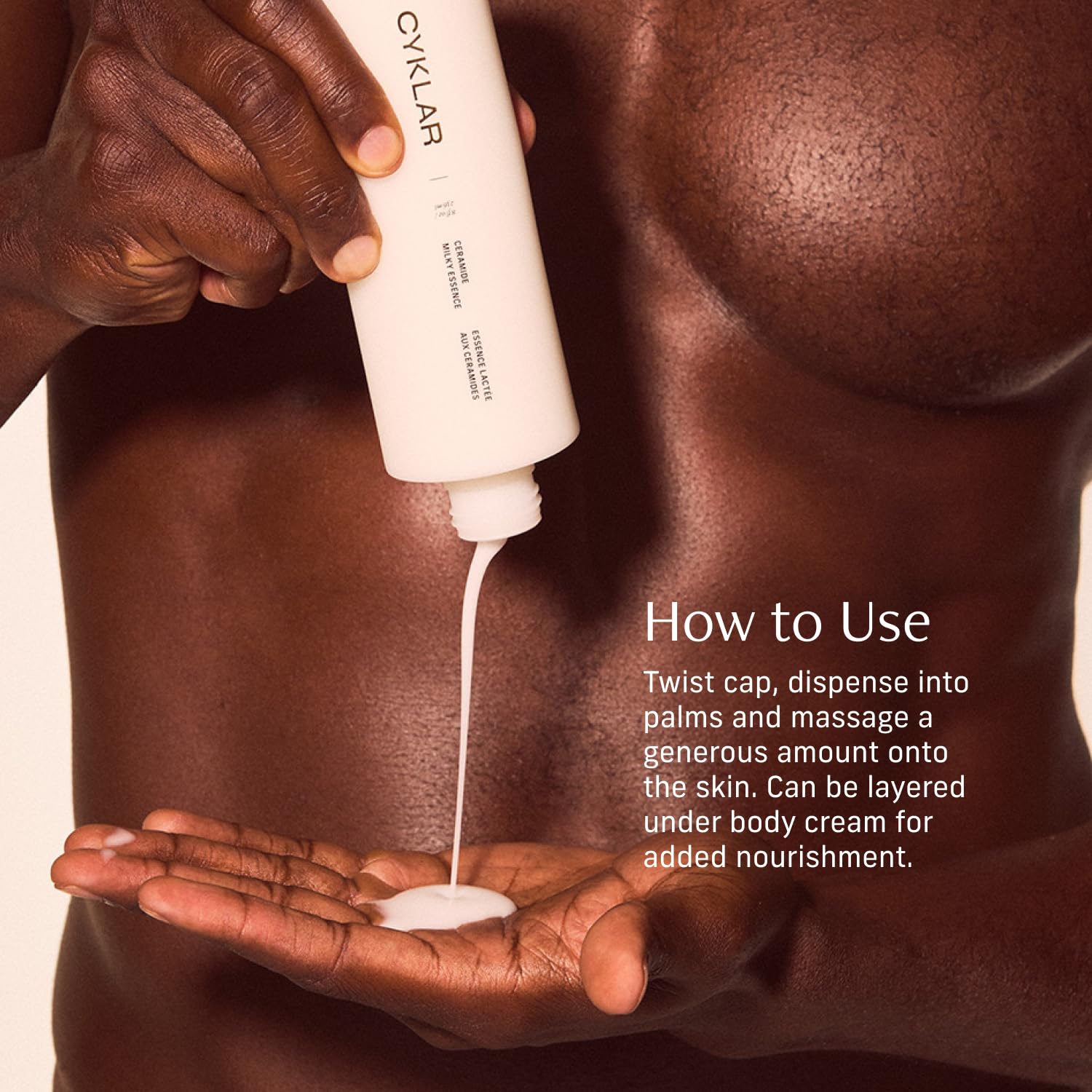 CYKLAR Ceramide Milky Essence barrier illustration; ceramides reinforce skin's natural defenses.