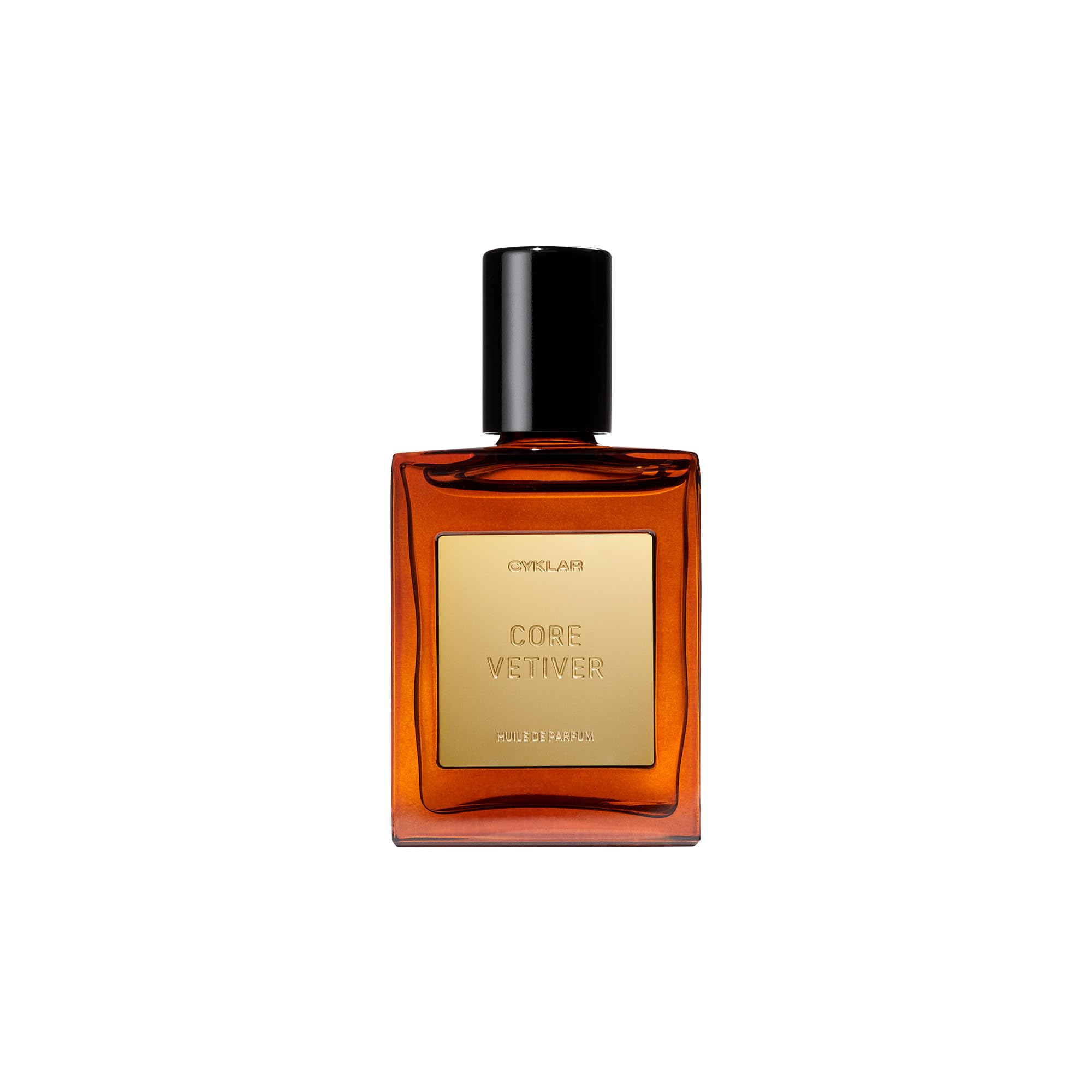 CYKLAR Core Vetiver bottle close-up showing all-day wear potential