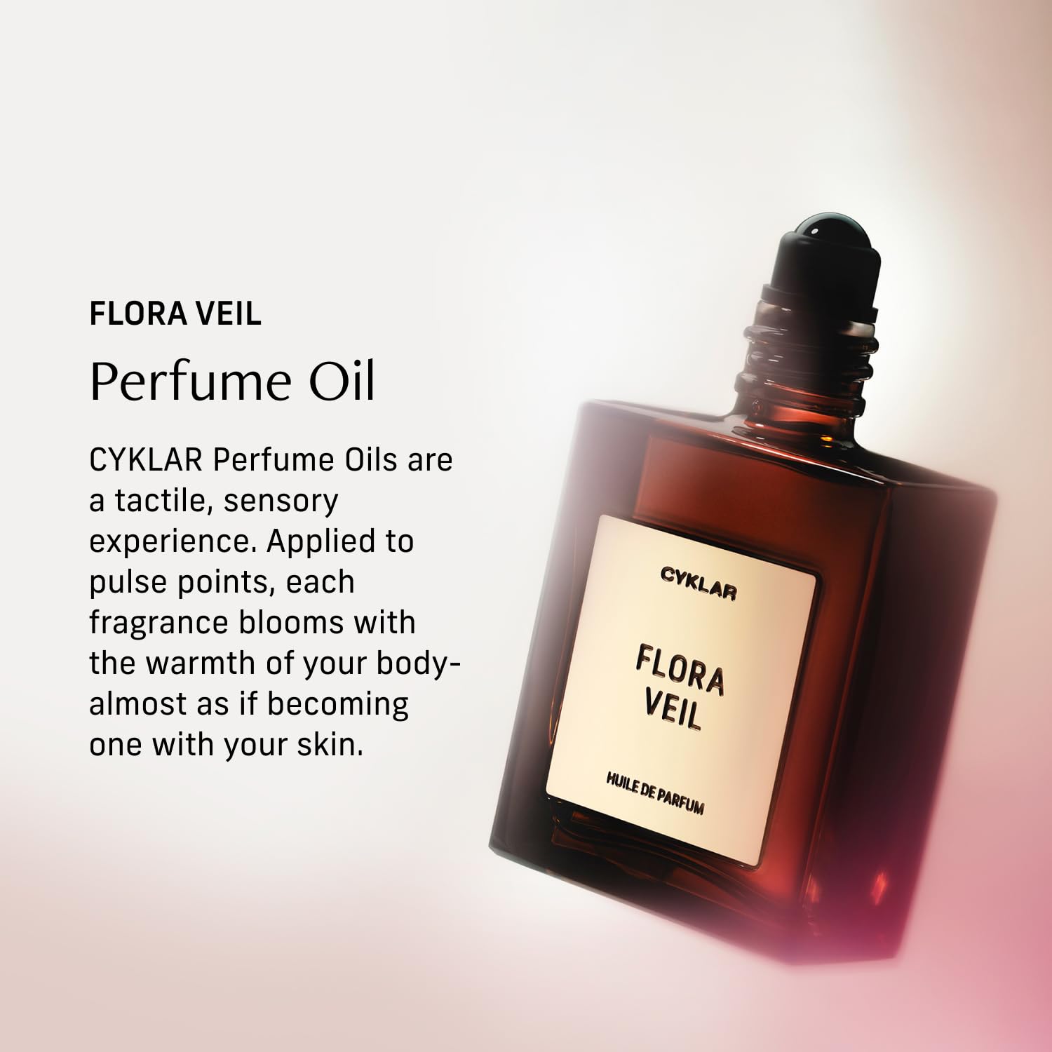 CYKLAR Flora Veil roll-on application delivers precise scent.