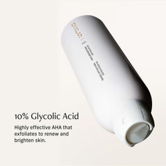 CYKLAR glycolic spray texture closeup showing gentle exfoliation