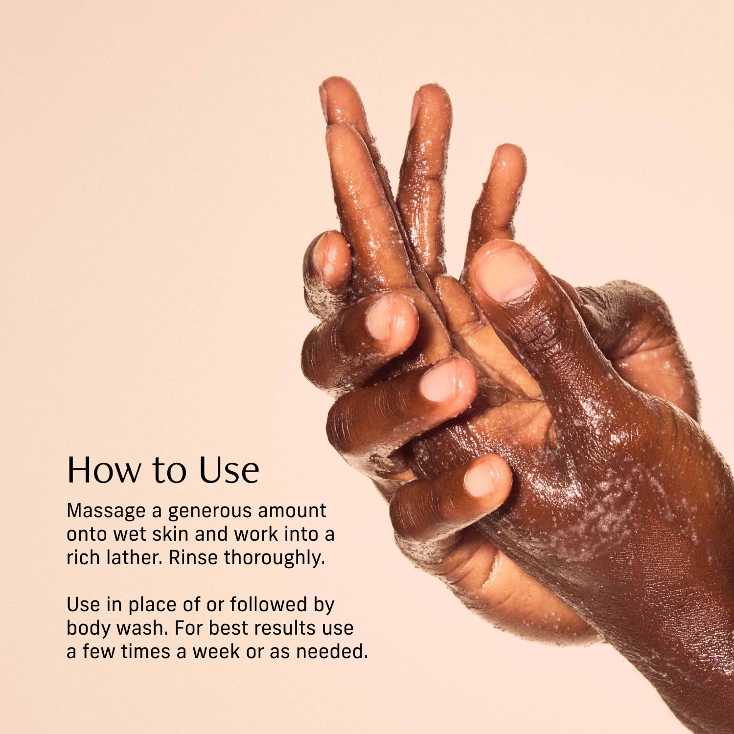 CYKLAR exfoliation in shower delivering smoother skin texture
