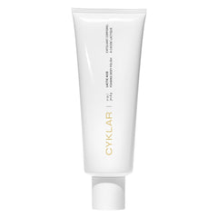 CYKLAR lactic acid foaming polish closeup showing creamy foam for gentle exfoliation