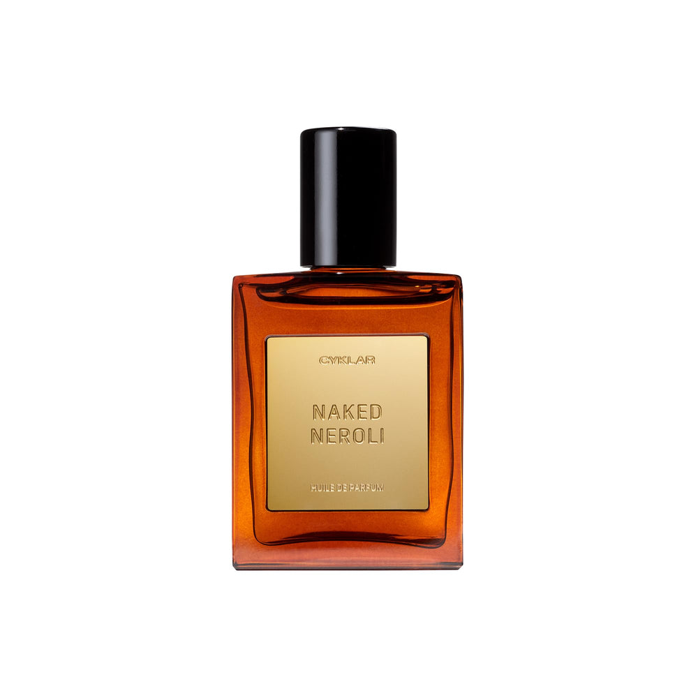 CYKLAR Naked Neroli perfume oil bottle close-up for long-lasting, skin-friendly fragrance.