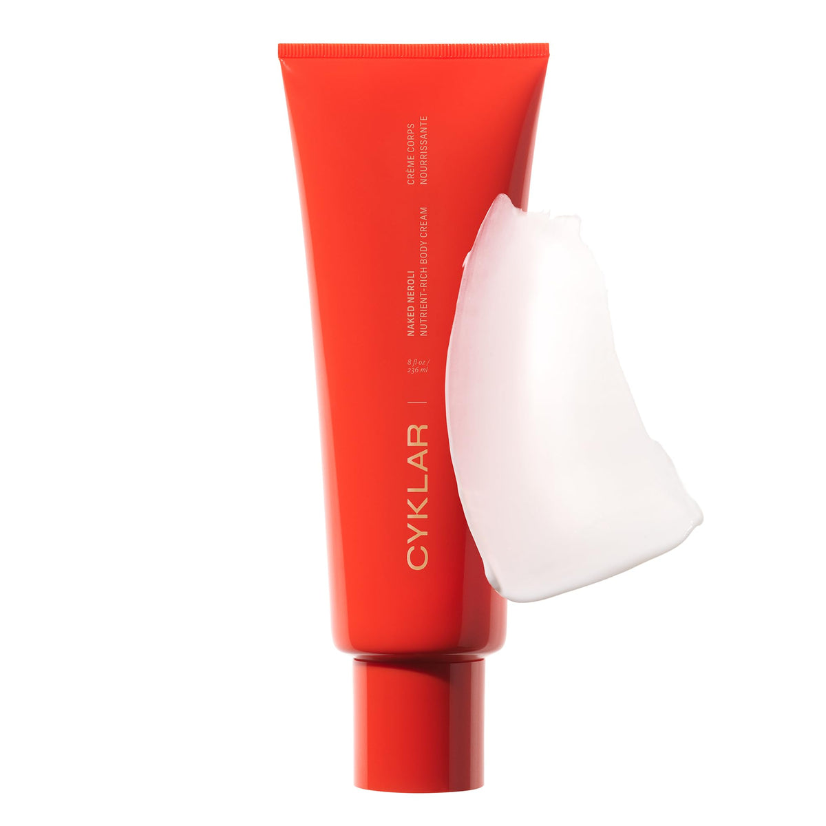 CYKLAR Nutrient Rich Body Cream shows quick absorption for a non-greasy, velvet finish.