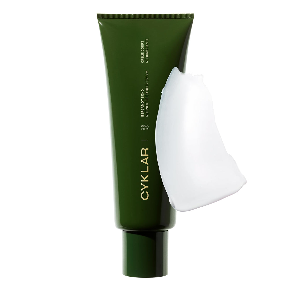 CYKLAR Nutrient Rich Body Cream bottle delivering deep hydration.