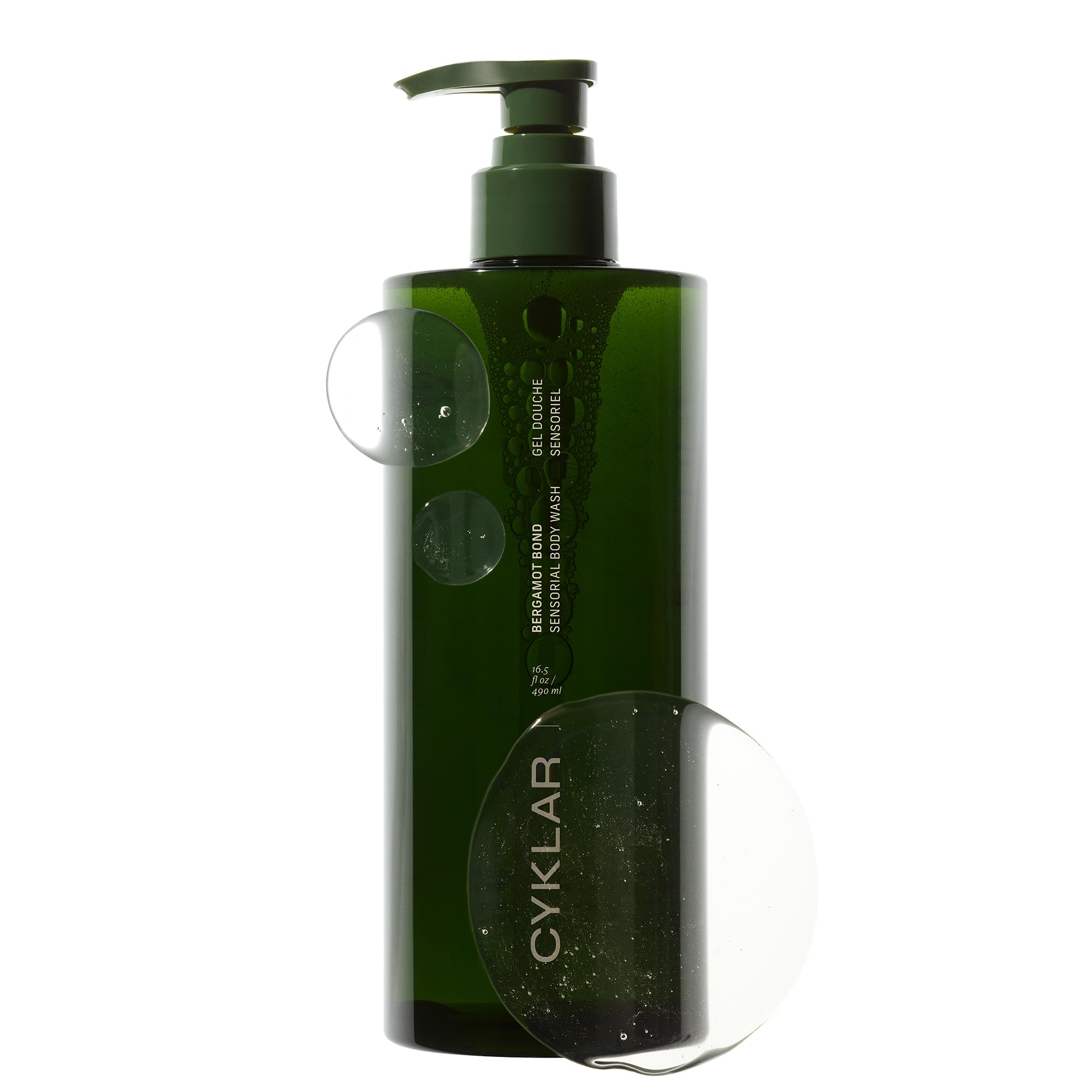 CYKLAR Sensorial Body Wash bottle with Bergamot Bond for a refreshing cleanse.