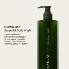 CYKLAR Sensorial Body Wash lather showing silky, hydrating texture.