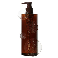CYKLAR Sensorial Body Wash bottle highlighting Sacred Santal hydration for a luxurious shower.