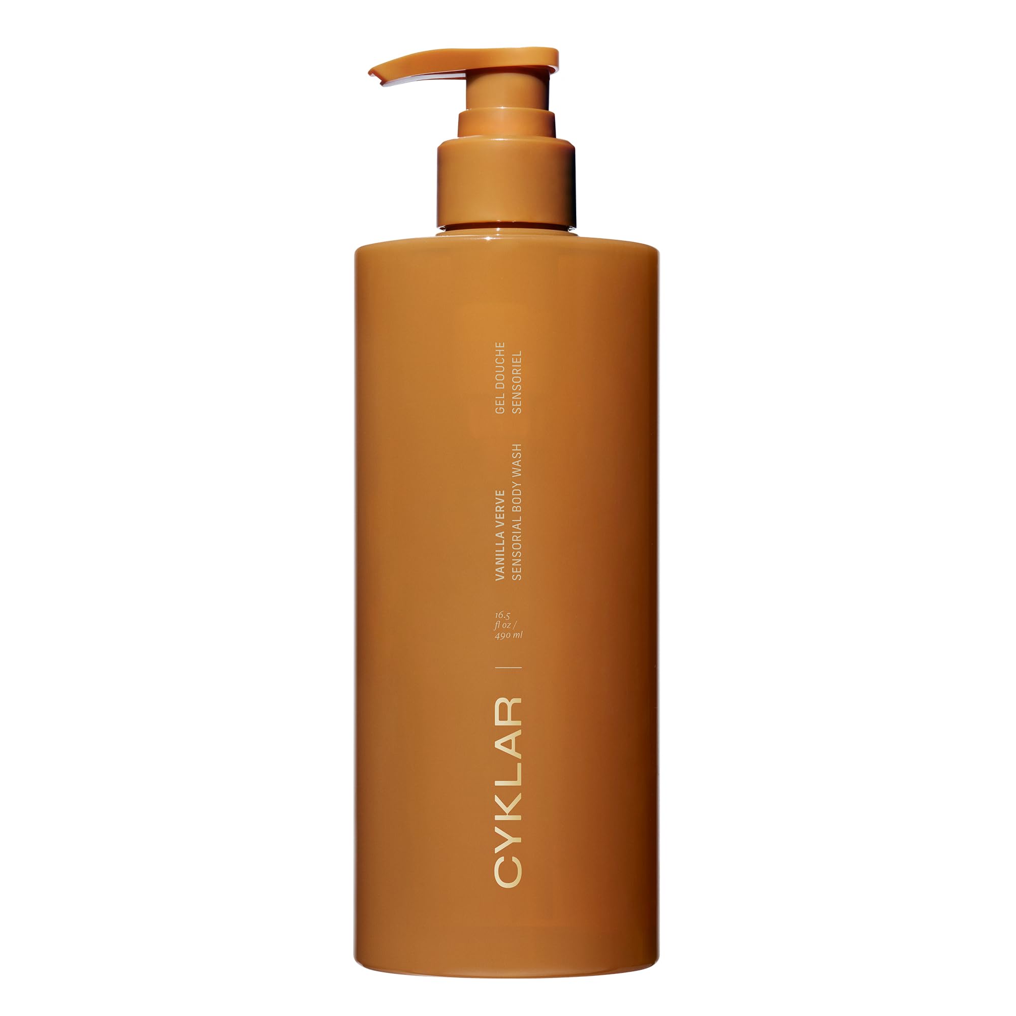 CYKLAR Sensorial Body Wash bottle with Vanilla Verve for a hydrating cleanse