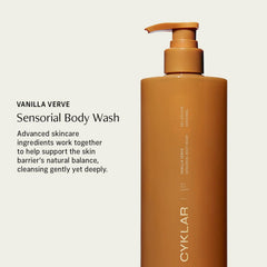 Vanilla Verve lather close-up showing rich foam and nourishing oils