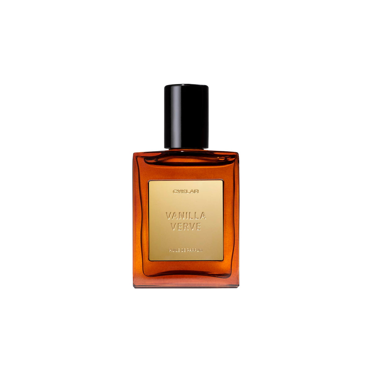CYKLAR Vanilla Verve bottle closeup highlighting rich vanilla notes.