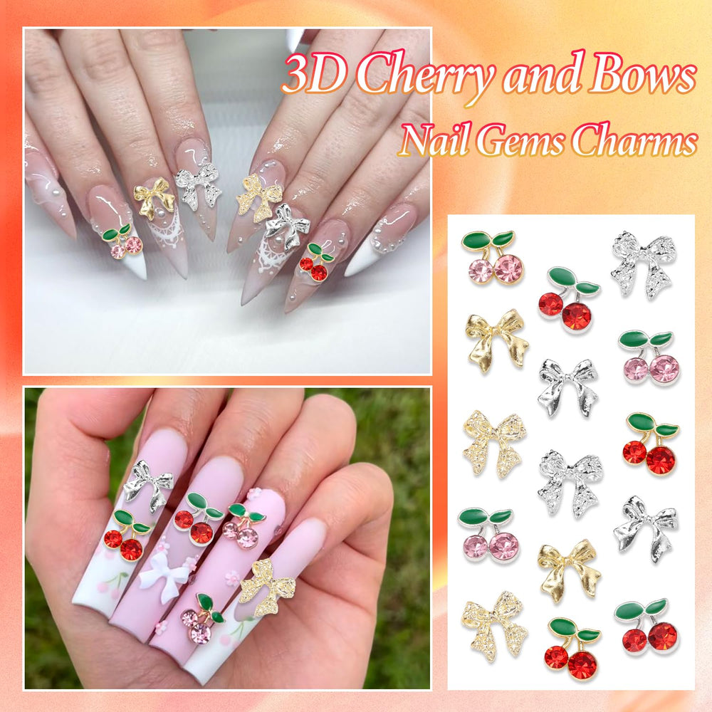 Cynailli white resin charms offer versatile, clean accents for nails.