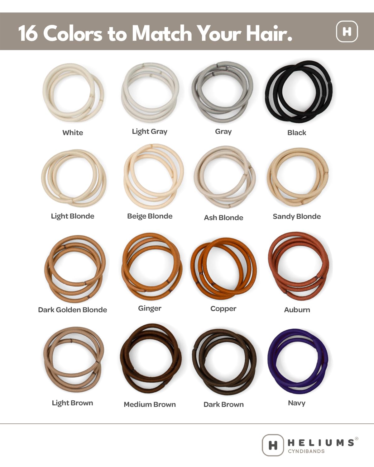 Cyndibands lazos 24 piezas, colores rojos coordinados para combinar con tu cabello.
