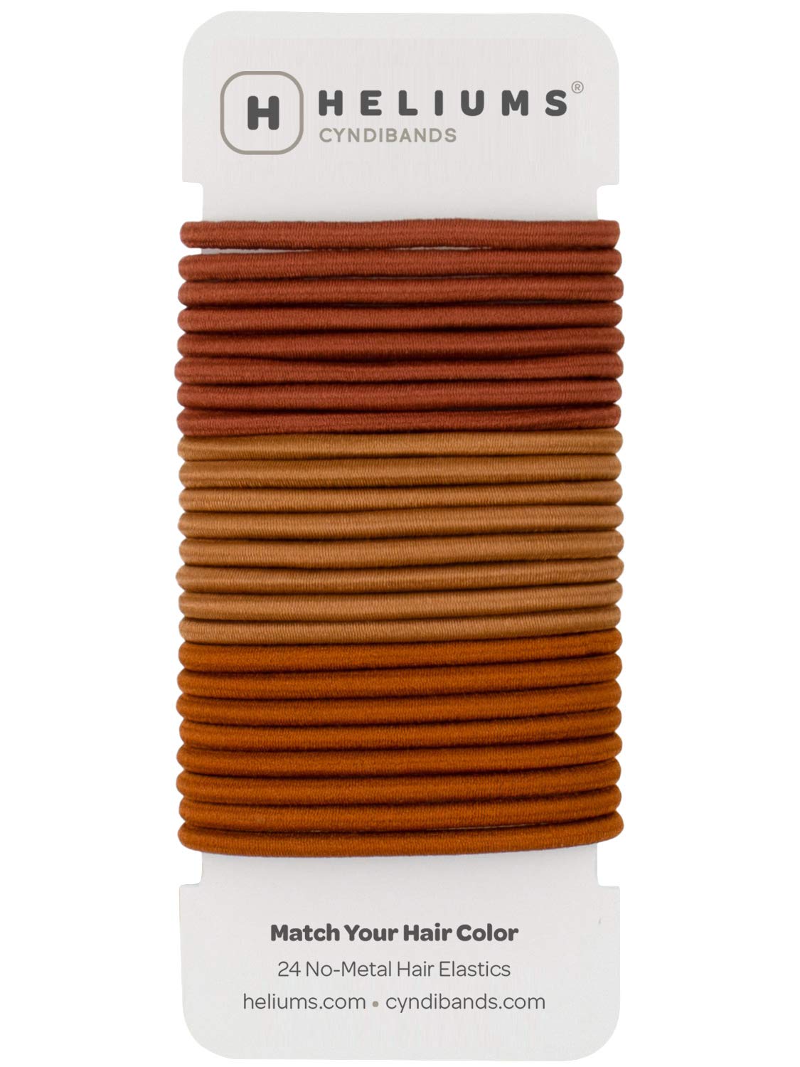 Lazos Cyndibands para cabello rojo, mezcla de tonos para peinados discretos.