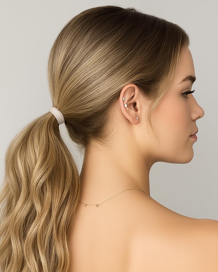 Cyndibands standard 1.5-inch hair ties laid flat for versatile use.